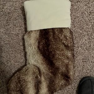 NWT Pottery Barn Ombre Faux Fur Stocking
